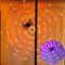 Halloween Spider Web Lights, 4FT Light up Spider Web Outdoor with 84LED and 8 Modes, Halloween Decorations Outside for Party Yard Bar Haunted House (Orange & Purple)